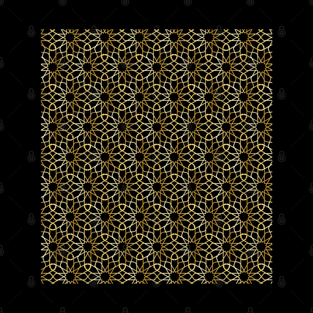 Arabic Moroccan Golden Pattern by ArticArtac