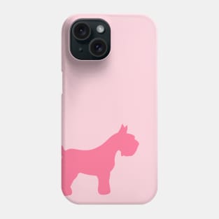 Pink Schnauzer Phone Case