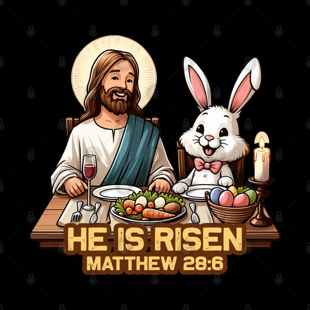 Matthew 28:6 He Is Risen by Plushism