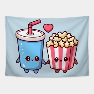 let's go popcorn soda together Tapestry