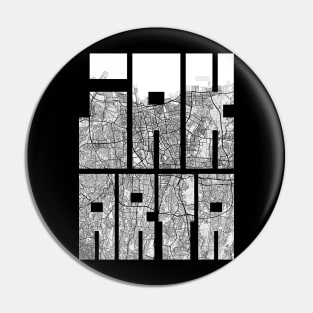 Jakarta, Indonesia City Map Typography - Light Pin