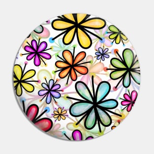 Flowers Pattern Pin