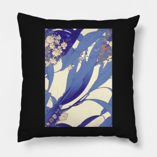 Beautiful Blue Floral pattern, for all those who love flowers #76 Pillow