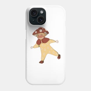 Happy mushroom person Phone Case