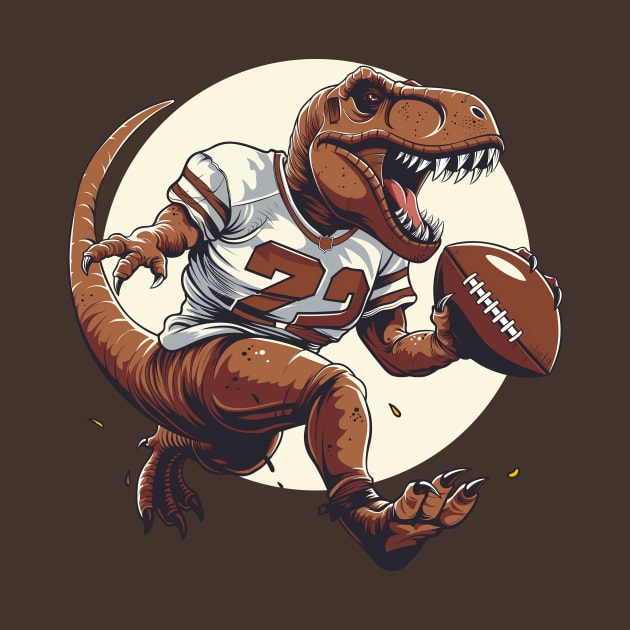 T-Rex American Football Player by Wintrly