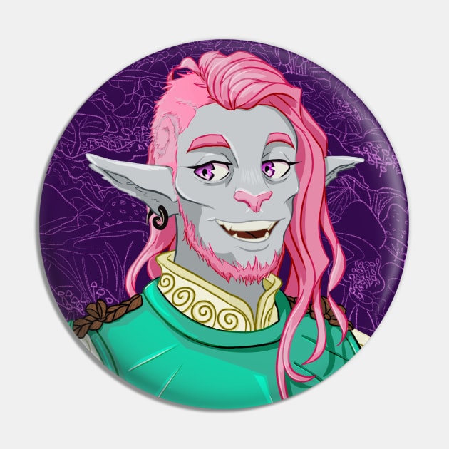 Caduceus Clay Pin by TheMightyPuella