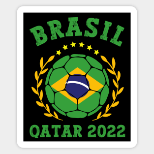 Brasil Soccer Flag Team Brazil Support Gift Sticker for Sale by