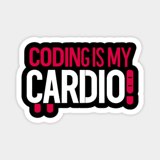 Coding Is My Cardio | Gym Geek Developer Magnet