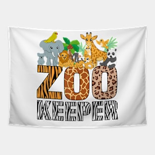 Zookeeper Costume Zebra Wild Print African Animal Keeper Tapestry