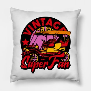 Vintage cars, classic cars, retro cars Pillow