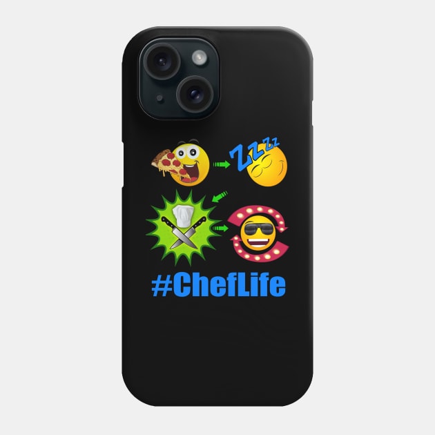 Chef Life Cooking Lifestyle #ChefLife Pizza Phone Case by Duds4Fun