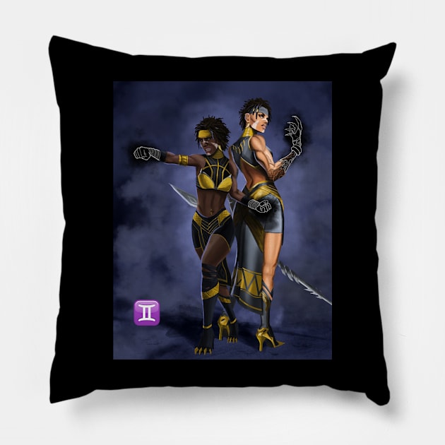 Gemini Pillow by TreTre_Art