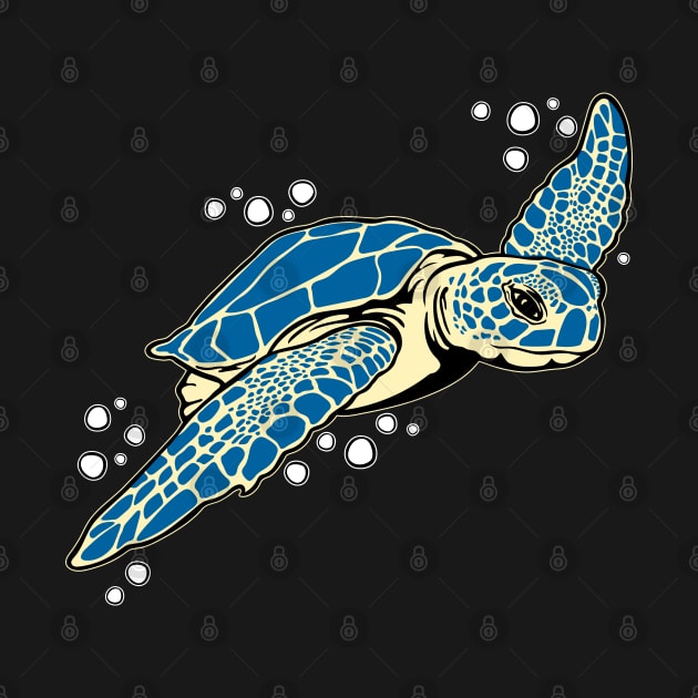 Light Yellow Sea Turtle by Designs by Darrin