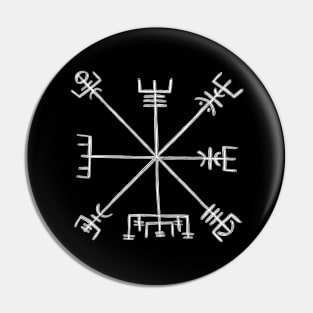 Nordic Magical Stave Vegvisir Pin