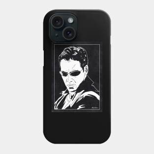 NEO - The Matrix (Black and White) Phone Case