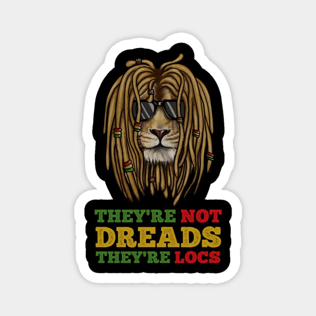 African Rasta Lion, Deadlocks, Jamaica Magnet by logiamerch