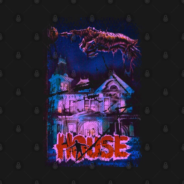 Welcome To The House Of Horrors Classic Horror Movie Tee by HOuseColorFULL