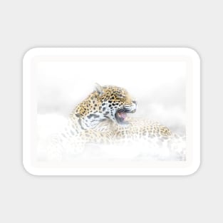 Panther Animal Wildlife Jungle Nature Adventure Watercolor Digital Painting Magnet