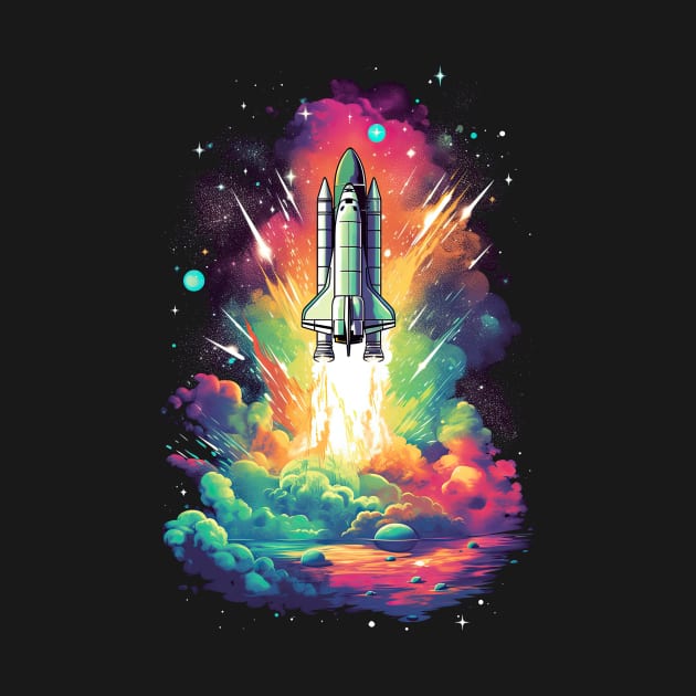 Space Shuttle Launch by koalafish