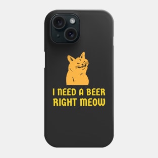 cat beer, cat drinking beer, beer cat, drinking cat, beer, cat, beer drinking gift, drinking animal Phone Case