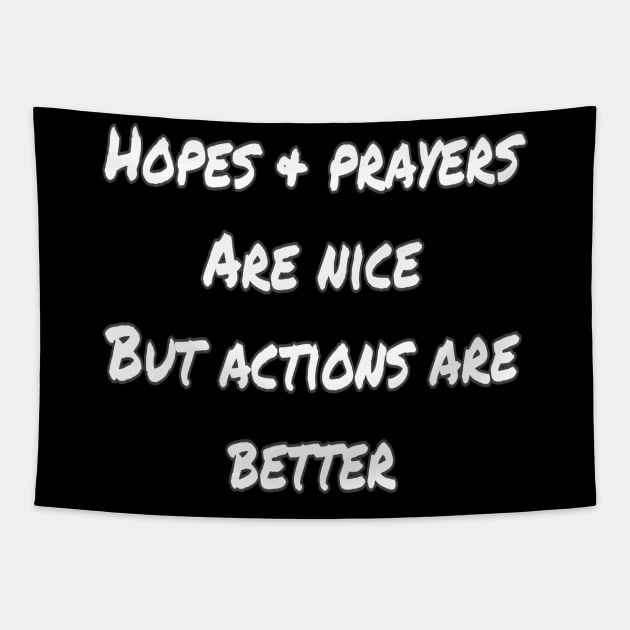 Hopes & Prayers < Actions Tapestry by Lilith Fury