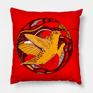 Orad Circle of The Hummingbird Pillow