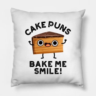 Cake Puns Bake Me Smile Cute Baking Pun Pillow