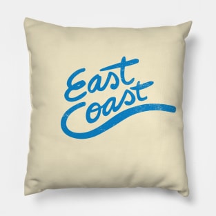 East Coast retro typography Pillow