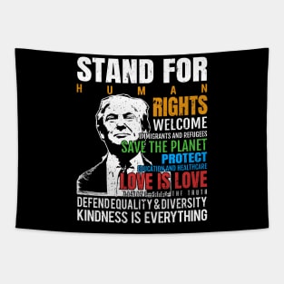 'Kindness Is Everything, Love Is Love ' Anti-Trump Gift Tapestry