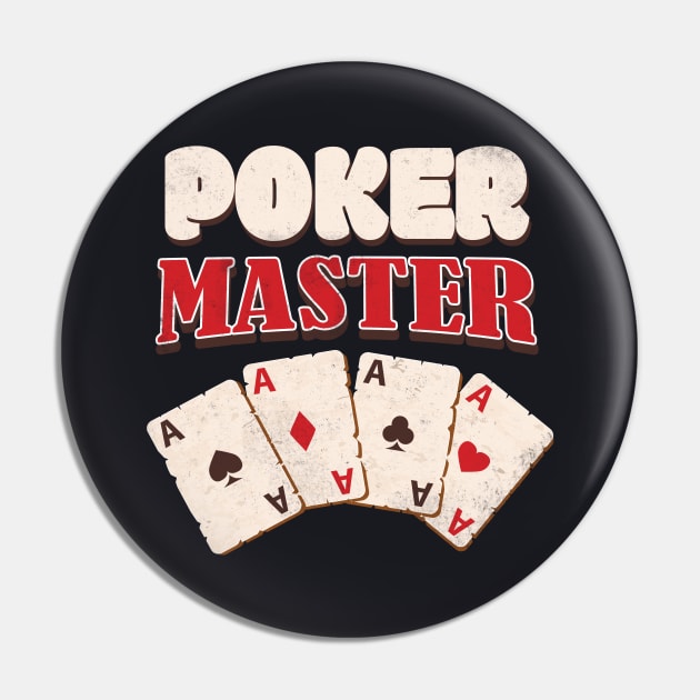 Poker Master Pin by Foxxy Merch