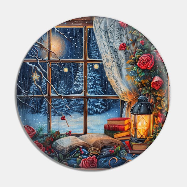 Fantasy winter starry night window Pin by feafox92