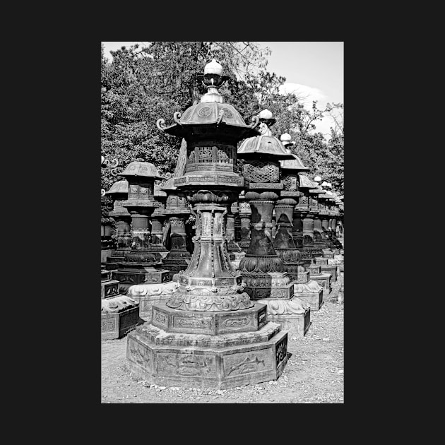 Ueno Park Stone Lantern Army by bobmeyers