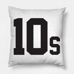10s Tennis Player Logo by CoVA Tennis Pillow