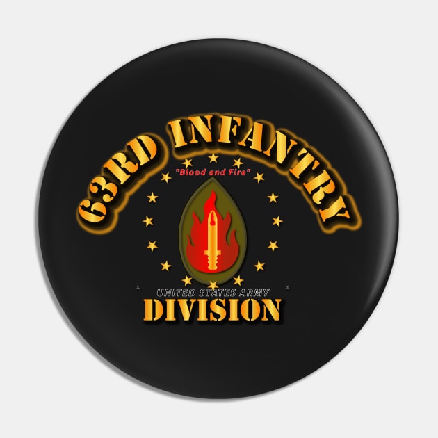 63rd Infantry Division - Blood and Fire Pin by twix123844