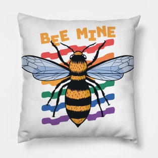 Bee Mine | Rainbow Valentine Bee Pillow