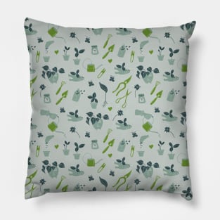 Home gardening pattern Pillow