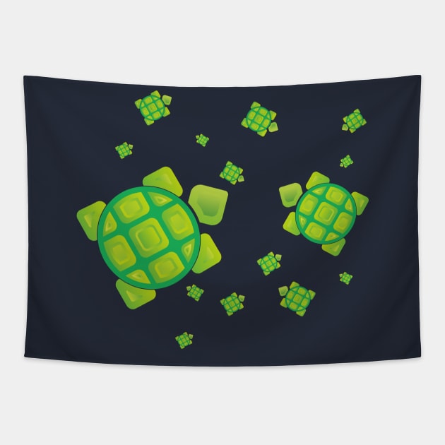 Turtlesquare Tapestry by radeckari25