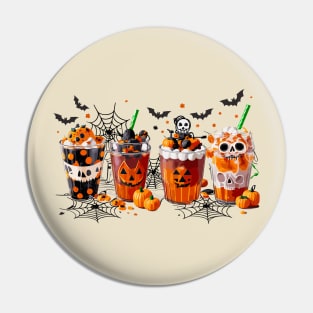 Halloween Coffee Cups Pin