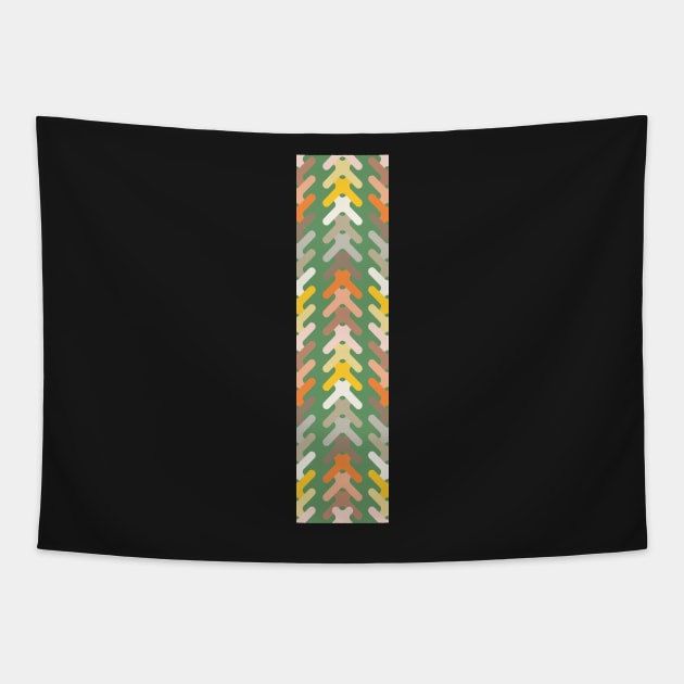 Nature colored arrow heads in taupes,oranges, greens and yellows Tapestry by FrancesPoff