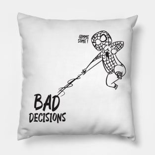 Bad Decision Spidey Pillow