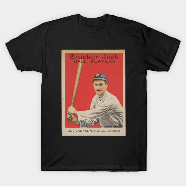 Shoeless Joe Jackson 1914 Cracker Jack Baseball Card - Shoeless Joe Jackson  - T-Shirt