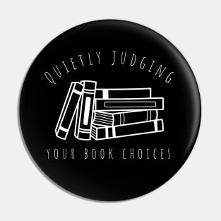 quietly judging your book choices Pin