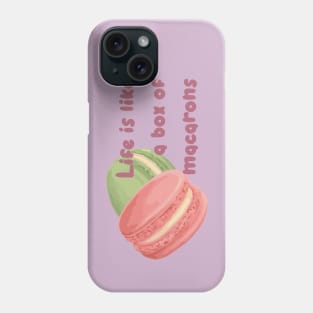 Life Is Like a Box of Macarons Phone Case