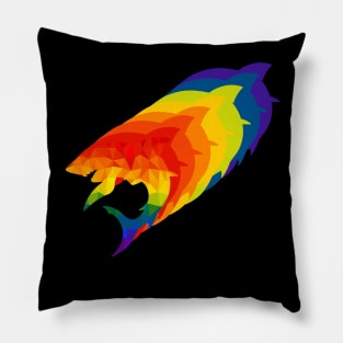 Rainbow Shark Pillow