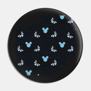 Indigo Hidden Character Pattern Pin