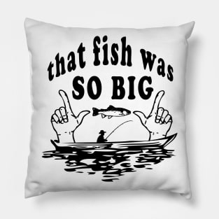 Funny and Clever Fish and Fisherman Design Pillow