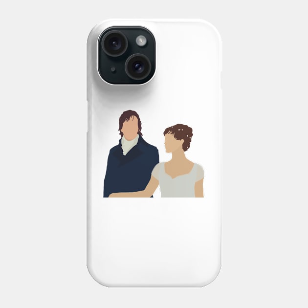 Elizabeth Bennet and Mr. Darcy Phone Case by uneecornn