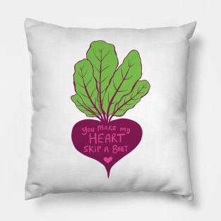 Heart Beet, Pink Pillow