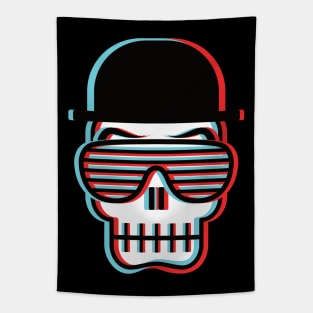 Retro Cool Skull Tapestry