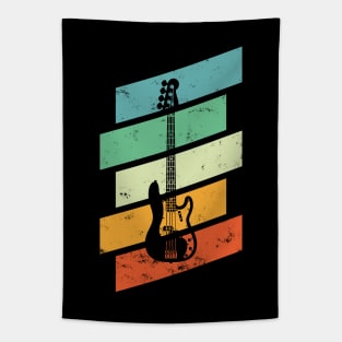 Vintage Style P-Style Bass Guitar Retro Colors Tapestry